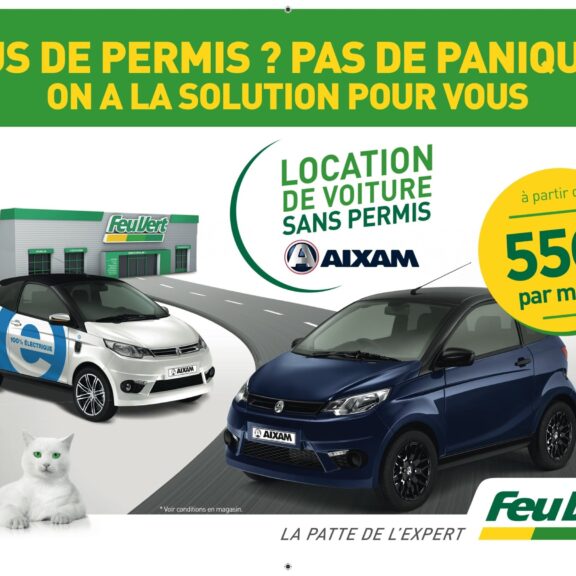 Location voiture sans permis Feu Vert