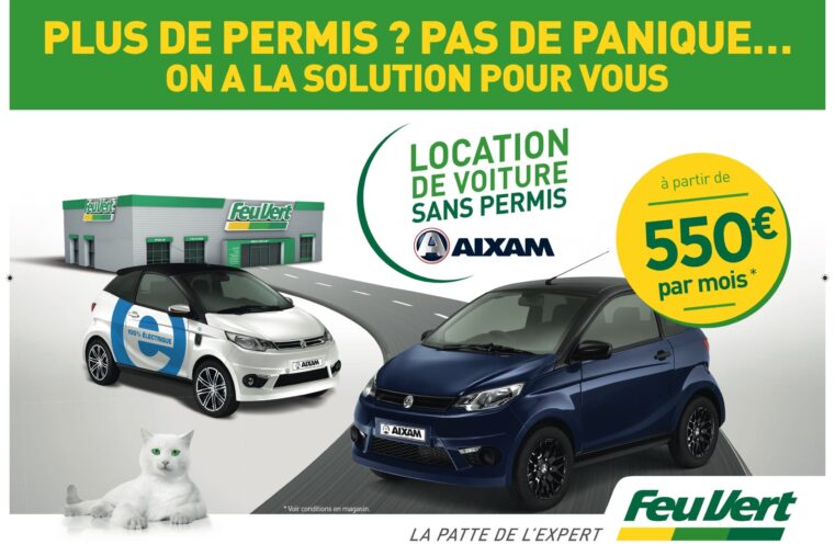 Location voiture sans permis Feu Vert