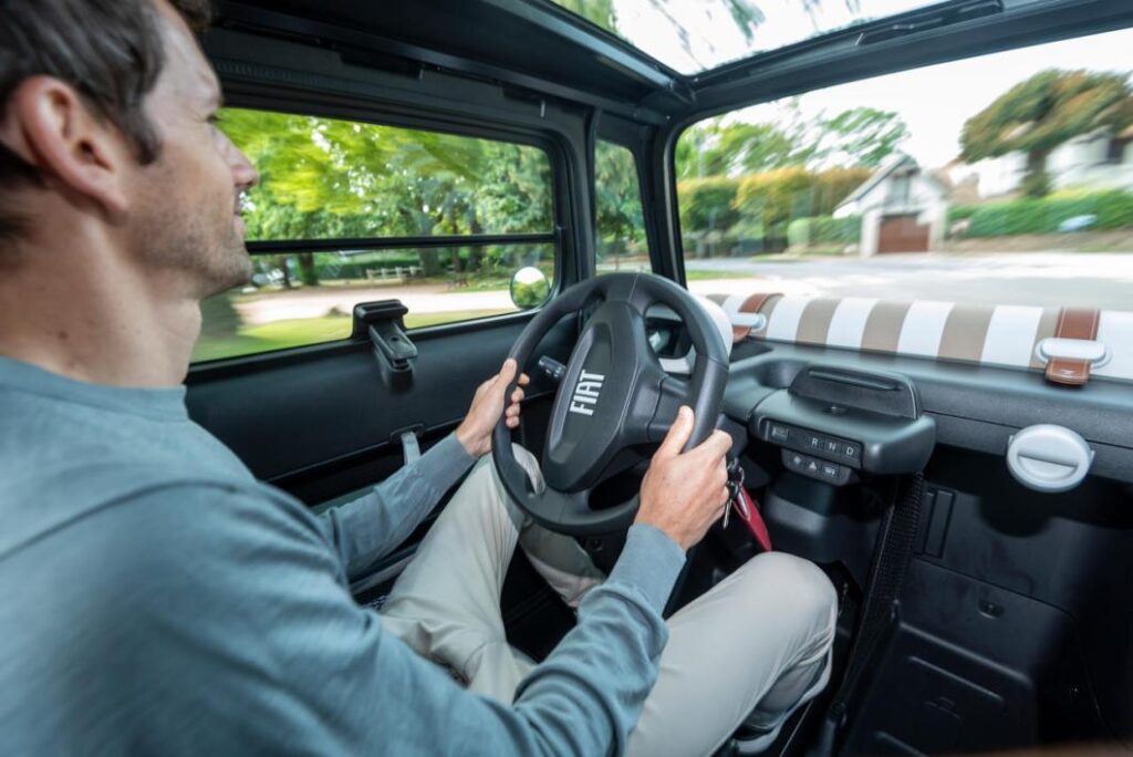 Utilisation de la Fiat Topolino en ville 